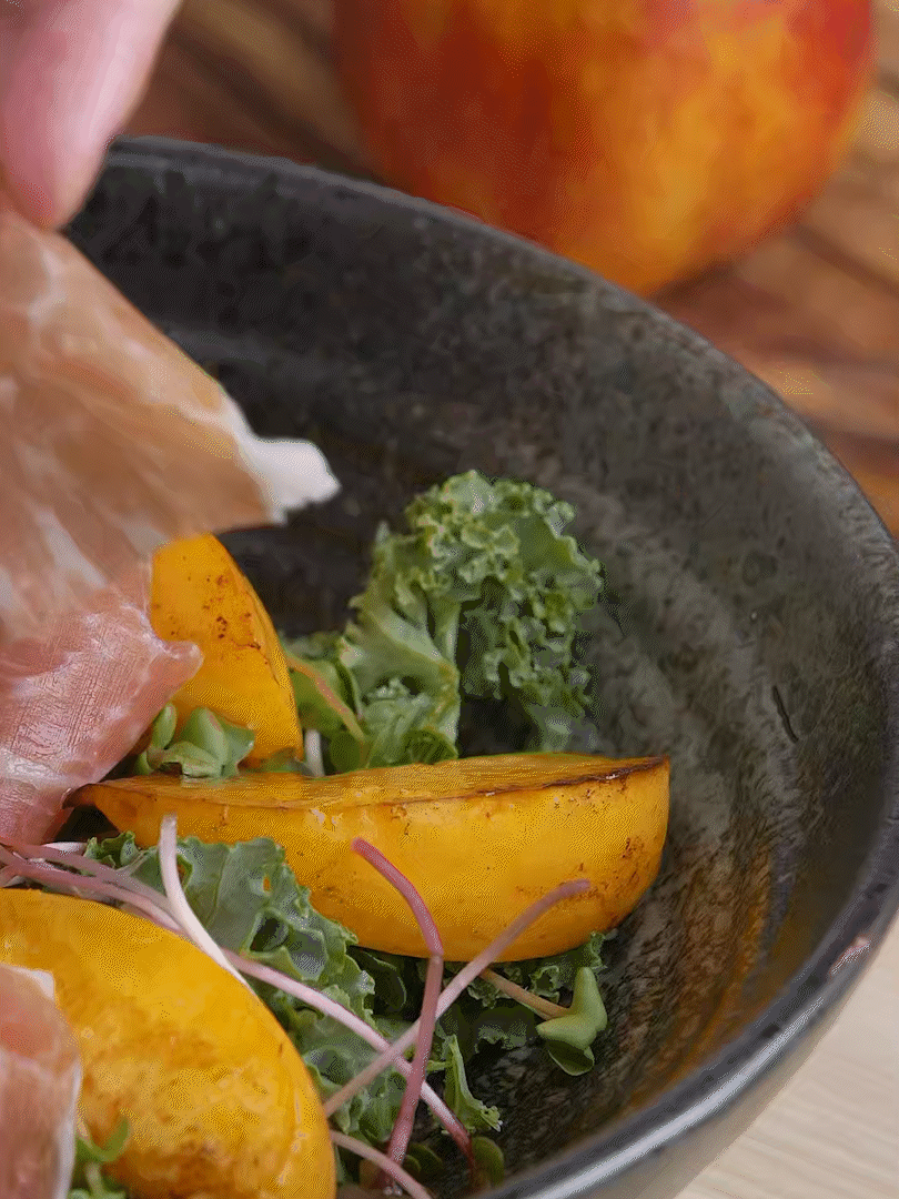 鋪上巴瑪火腿